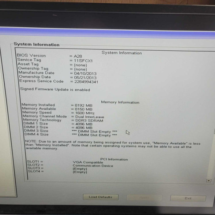Dell Precision T1650 8GB RAM Nvidia Quatro GPU =