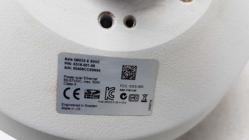 Axis Q6032-E 60Hz Dome Network Security camera - READ #
