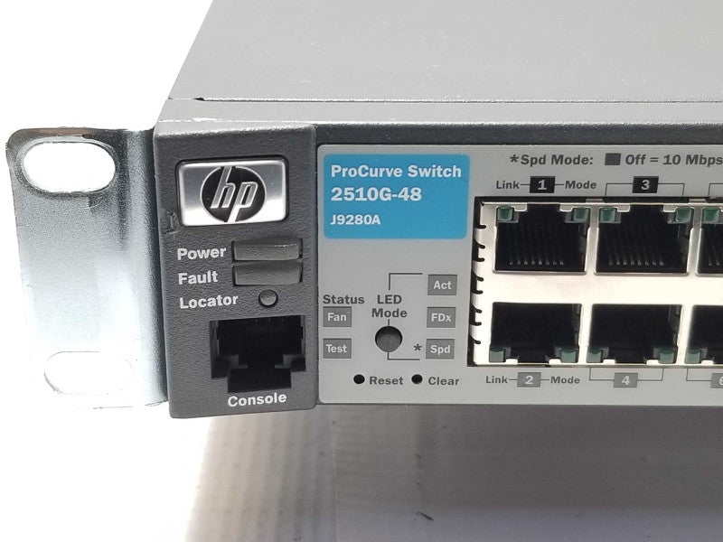 HP J9280A 2510G-48 48-Port Managed Gigabit Switch W/ 4x SFP _