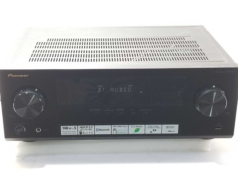 Pioneer VSX-530-K 5.1 AV Receiver Bluetooth HDMI Powers on, AS-IS _