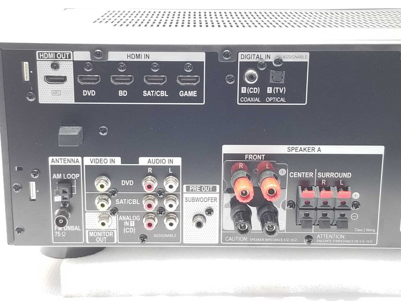 Pioneer VSX-530-K 5.1 AV Receiver Bluetooth HDMI Powers on, AS-IS _