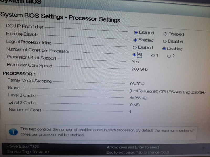 Dell PE T320 Xeon E3-1410 2.8GHz 24GB DDR3 PERC H710 NO HDDs