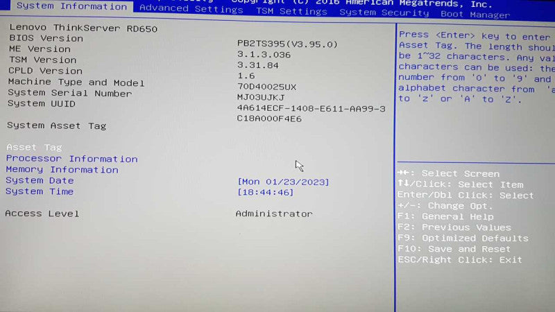 lenovo RD650 2x Xeon E5-2620 V3 @ 2.40ghz / 192gb ddr4 / 720ix raid / READ #