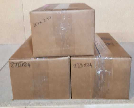 Three boxes of 2 TB 3.5\\'\\' SATA HDDs mixed brands - 71 PCS