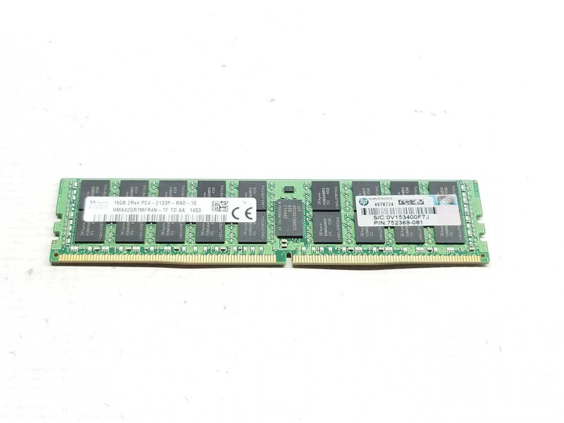 HP/SK HYNIX 16GB 2Rx4 PC4-2133P-RA0 752369-081 Server Memory _