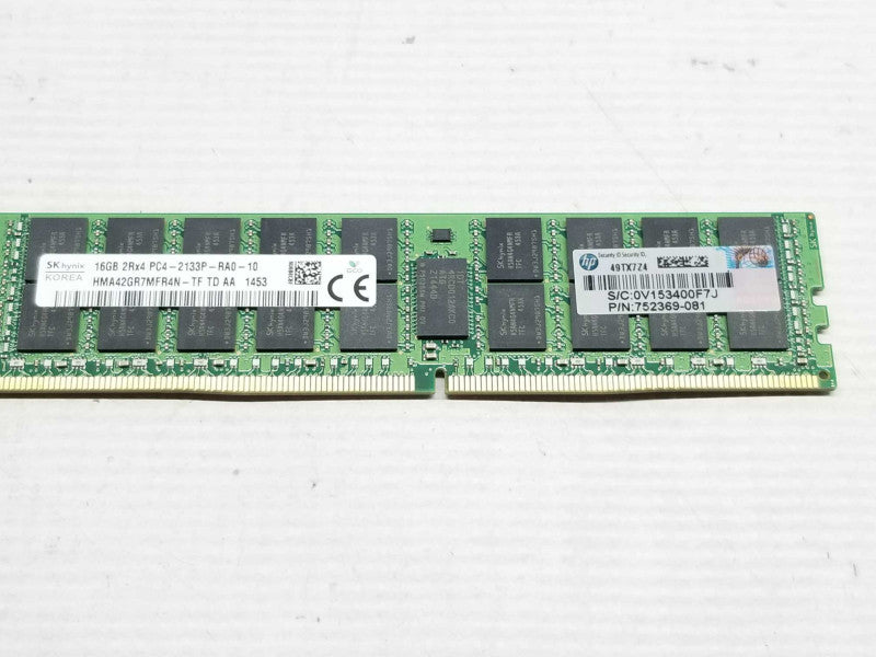 HP/SK HYNIX 16GB 2Rx4 PC4-2133P-RA0 752369-081 Server Memory _