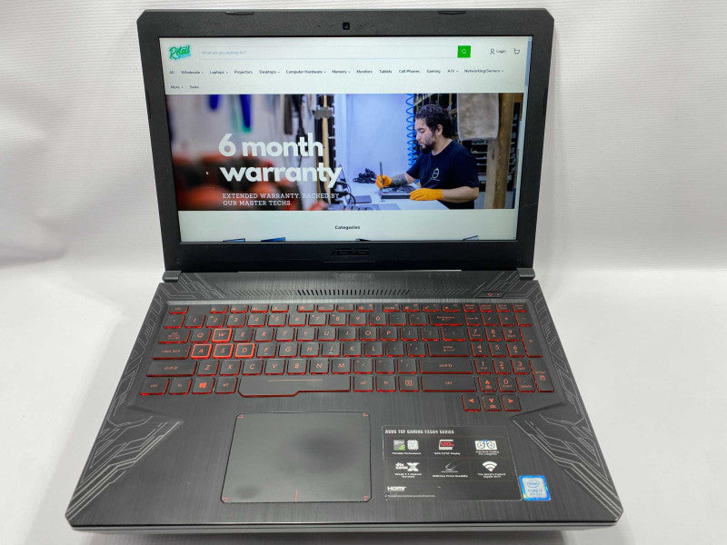 ASUS TUF GAMING FX504 with i7-8750H CPU 16GB RAM & 512GB NVME Storage  -