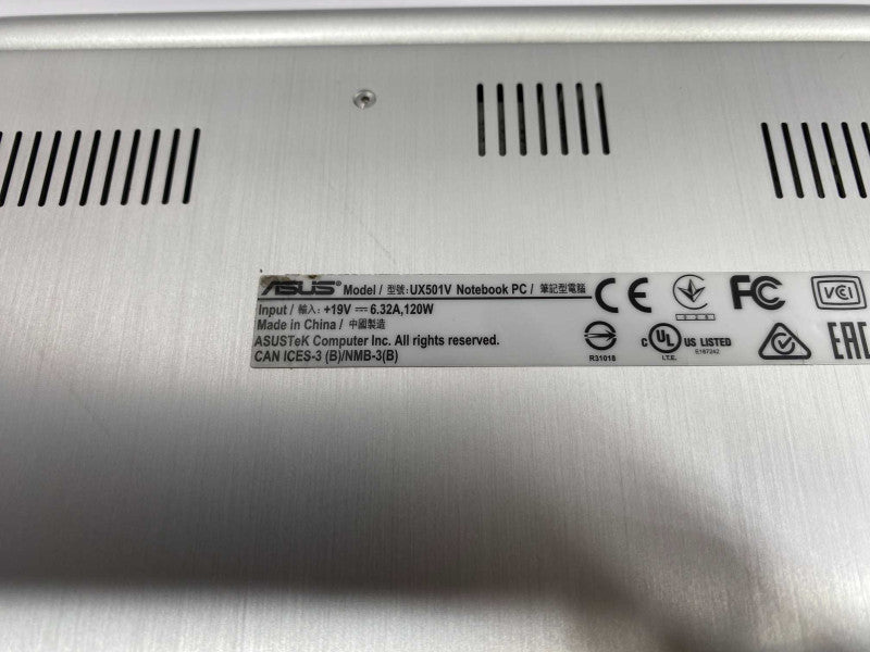 TouchScreen ASUS UX501V with i7-6700HQ 16GB RAM & 256GB SSD storage  -