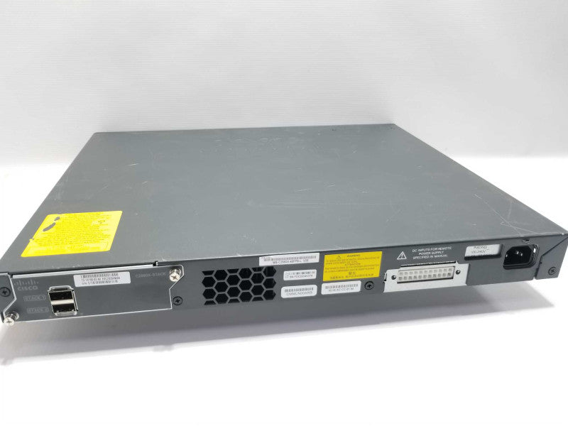 Cisco WS-C2960X-48FPS-L 48 GigE PoE 740W 4SFP Switch W/ C2960X-STACK, QTY ~