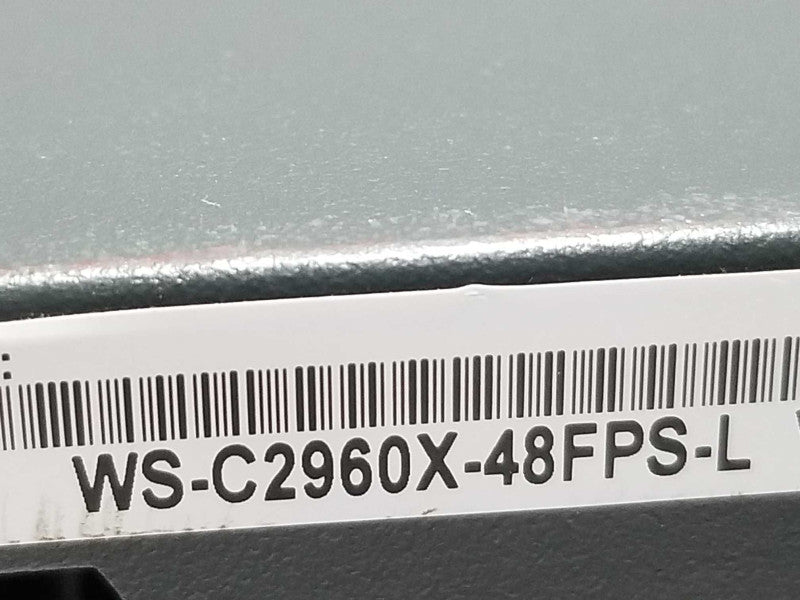 Cisco WS-C2960X-48FPS-L 48 GigE PoE 740W 4SFP Switch W/ C2960X-STACK, QTY ~