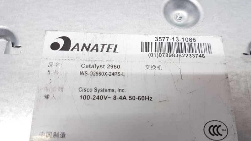Cisco 2960-x Series 24 Port Switch PoE WS-C2960X-24PS-L / FACTORY RESET #