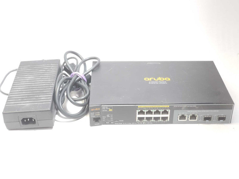 HPE ARUBA 2530-8G POE+ J9774A MANAGED SWITCH 67w +