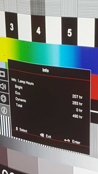 Optoma DLP Projection Display W/ Remote VDHDNTe 490 Lamp Hours #