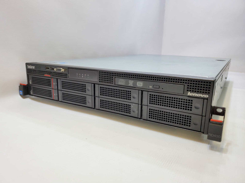 Lenovo ThinkServer RD430 2x E5-2407 @ 2.2 GHz 144GB DDR3 600GB HDD SAS 9240-8i (