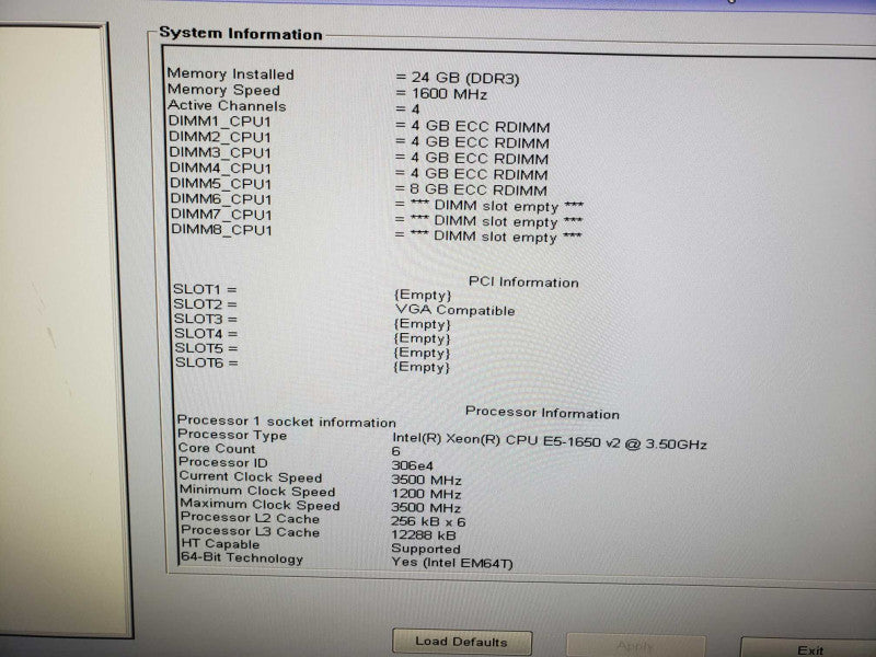 Dell Precision T3610 Intel Xeon E5-1650 @3.5GHz 24 GB RAM NVIDIA Quadro GPU