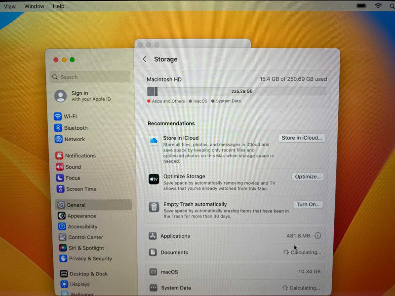 MacBook Pro TouchBar 13-inch 2019 with i5 CPU 8GB RAM & 256GB Storage  -