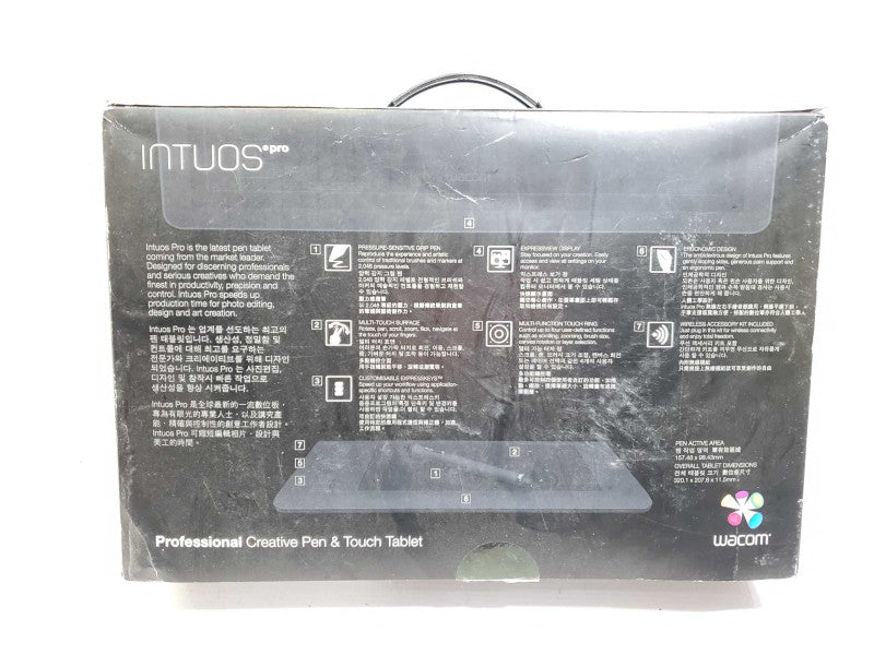 WACOM INTUOS PRO CREATIVE PEN TABLET SMALL BLACK PTH-451 WIRELESS +