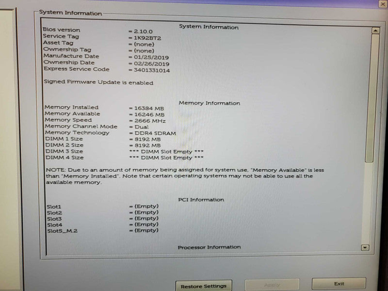 Dell Precision 3630 Xeon E-2124G @ 3.4GHz 16GB DDR4 3x 3.5\\" No HDD (
