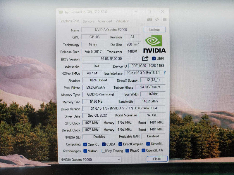 Nvidia Quadro P2000 5GB GDDR5 Graphics card Quad Display (