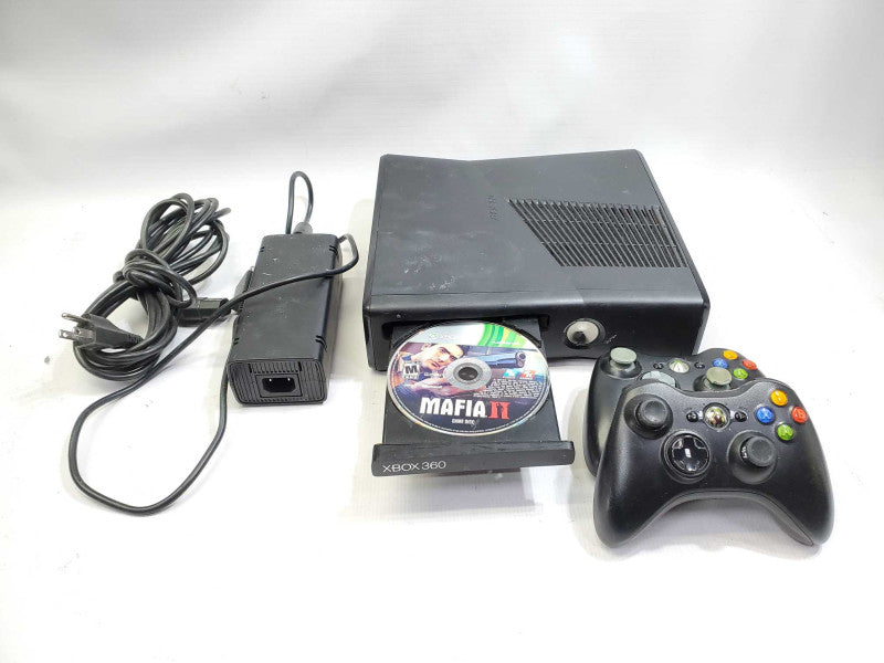 Xbox 360 S console 1439 250GB with 2x controllers, & Mafia II disk +