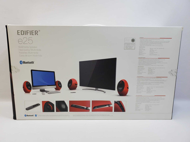#deal Edifier E25 Luna Eclipse Speakers with Bluetooth - Red (