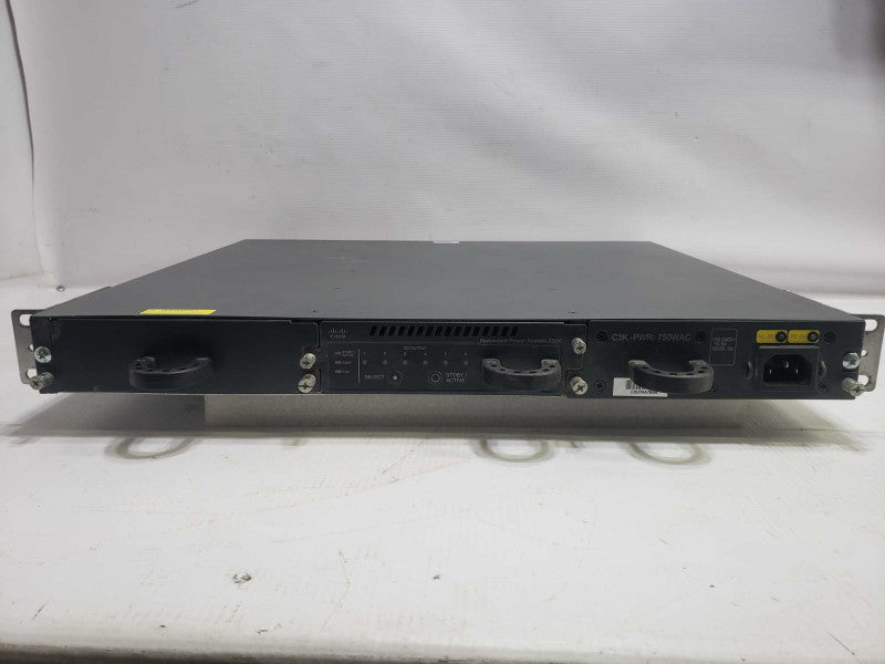 CISCO PWR-RPS2300 REDUNDANT POWER SYSTEM 2300 W/2x C3K-PWR-750WAC 750W DC SUPP