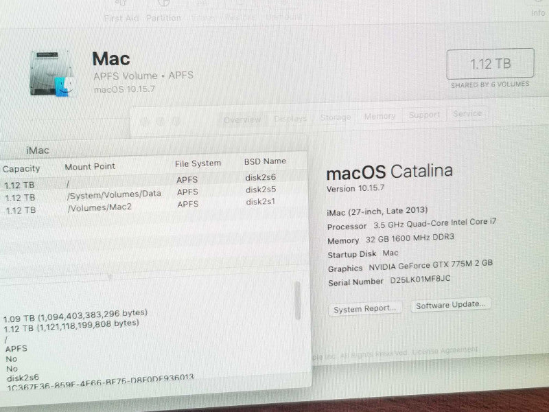 iMac 27\\" - L.2013 A1419, i7-4771 3.5GHz QC/32GB DDR3, GTX 775M, 3TB HDD ~