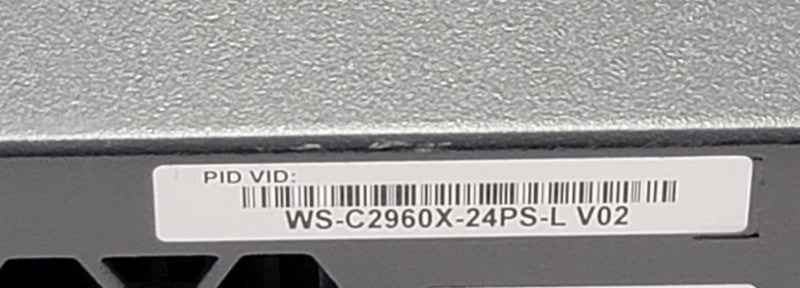 Cisco 2960-X WS-C2960X-24PS-L V02 24 Port PoE Switch Tested =