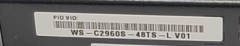 Cisco Catalyst 2960-S Series WS-C2960S-48TS-L Network Switch /w C2960S-Stack