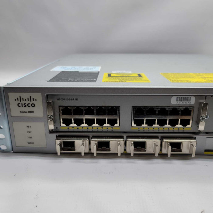 Cisco WS-C4900M V10 With WS-X4920-GB + 2 X PWR-C49M-1000AC + 4x CVR-X2-SFP10G =