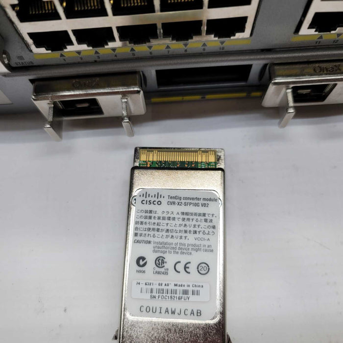 Cisco WS-C4900M V10 With WS-X4920-GB + 2 X PWR-C49M-1000AC + 4x CVR-X2-SFP10G =
