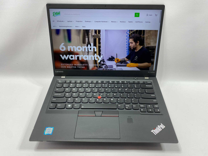 Lenovo ThinkPad X1 Carbon 5th gen with i7-7500U CPU 8GB RAM & 256GB NVME -