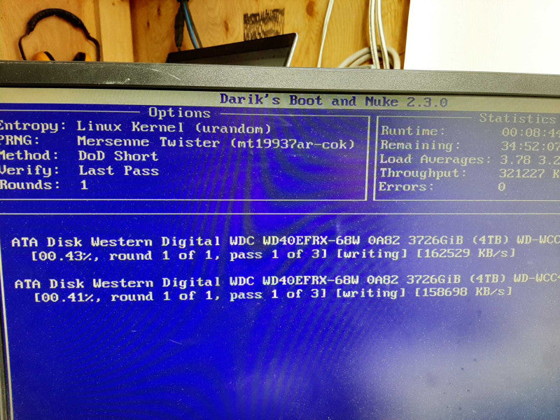 SUPERMICRO 504-2 RACK SERVER 8GB DDR3 2x 4TB HDDs.