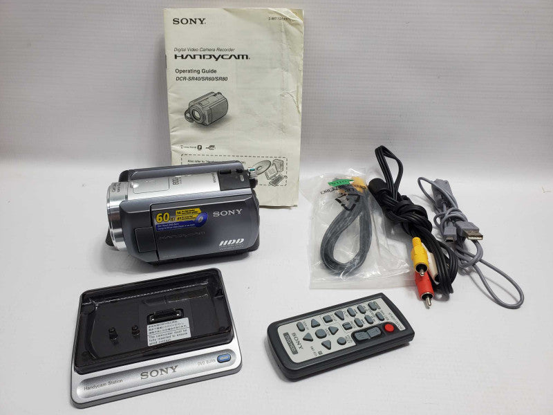 SONY DCR-SR80 Digital HDD Camcorder 60GB Storage |