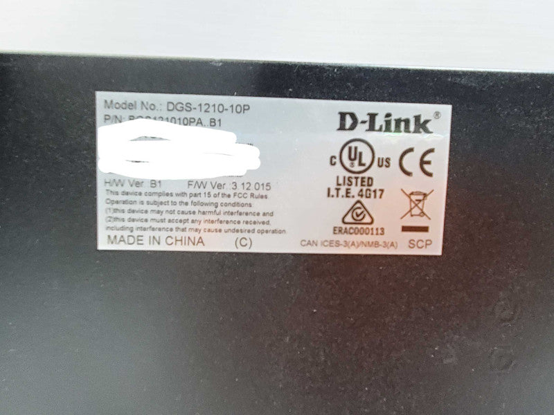 D-Link Web Smart (DGS-1210-10P) 10-Ports External Ethernet Switch +