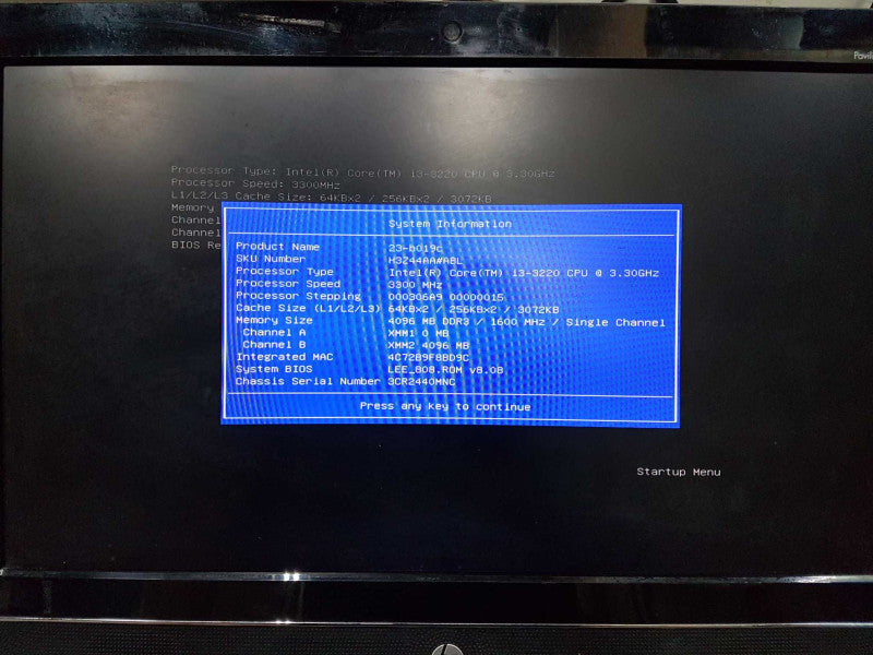 HP Pavilion 23 AiO Core i3-3220 @ 3.30ghz / 4gb ram / 23\\" / READ #