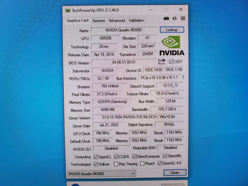Custom PC H270M-DS2H Core i7-7700 @ 3.6GHz 32GB DDR4 1TB SSD M2000 4GB  (