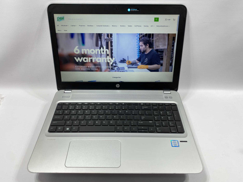 HP ProBook 450 G4 with i7-7500U CPU 8GB RAM & 180GB SSD Storage  -