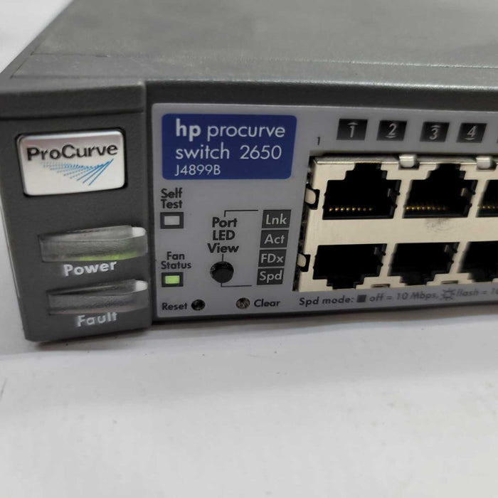 HP Procurve 2650 48-Port Gigabit Ethernet & 2-Port DP SFP NetworkSwitch J4899B =