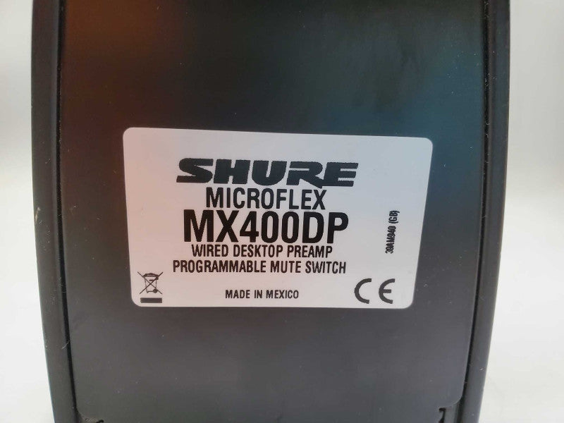 Shure MX400DP Microflex Desktop base + microphone AS-IS +