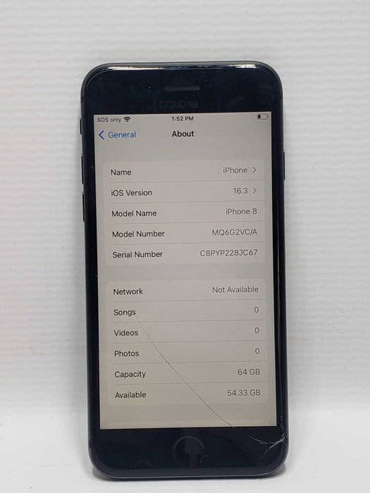 Apple iPhone 8 64 GB Unlocked *READ DESCRIPTION
