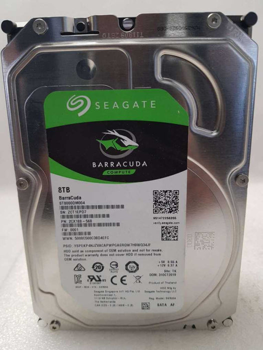 2x 8 TB  SEAGATE BARRACUDA   SATA 3.5  HARD DRIVE