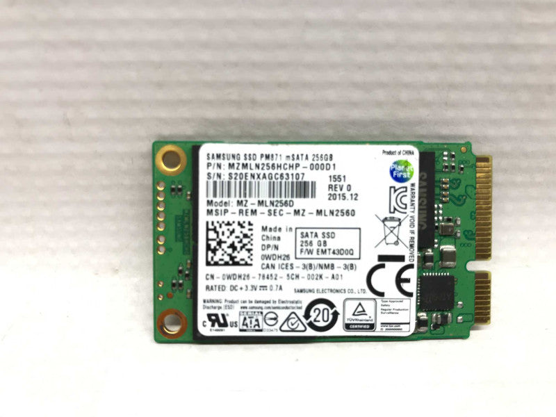 1x misc brand 256GB mSATA 1.8\\" SSD +