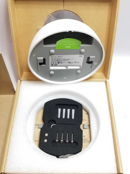 Meraki MV21 Cloud Managed Security Camera Fixed Dome MV21-HW \\"NEW OPEN BOX\\" ~
