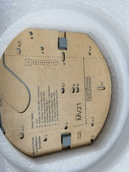 Meraki MV21 Cloud Managed Security Camera Fixed Dome MV21-HW \\"NEW OPEN BOX\\" ~