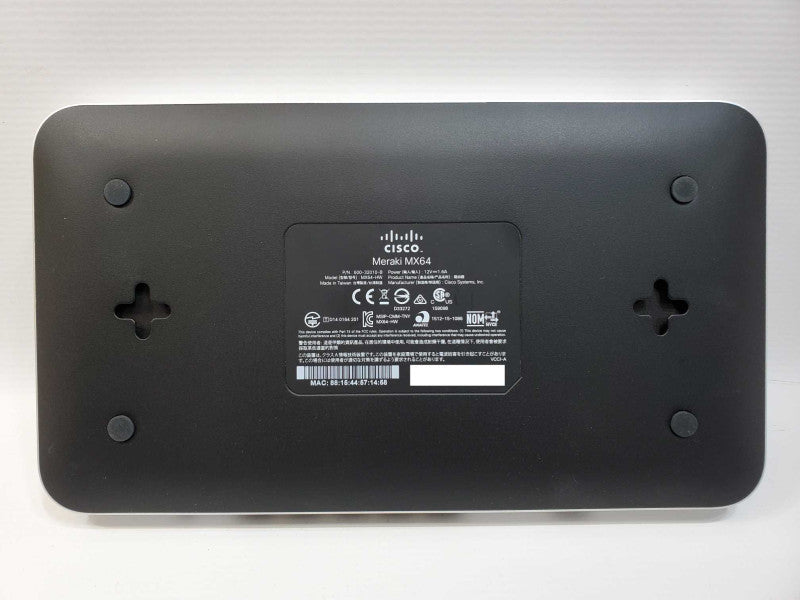Cisco Meraki MX64-HW Cloud Managed Firewall [Unclaimed] (
