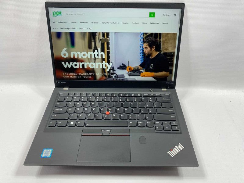 Lenovo ThinkPad X1 Carbon 5th gen with i7-7500U CPU 8GB RAM & 512GB NVMe  -
