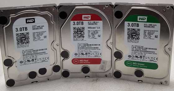 A Box of 4TB , 3TB & 2TB SATA 3.5 HARD DRIVE Mixed Brands -22 PCS