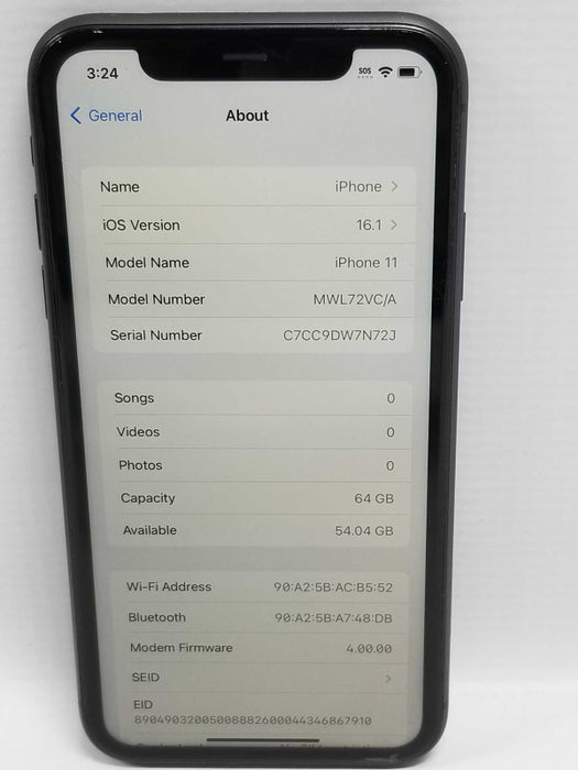 Apple iPhone 11 64GB Smart Phone, Unlocked, Read