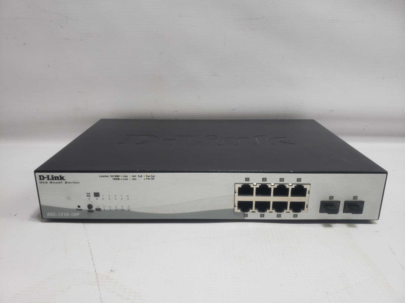 D-Link DGS-1210-10P HW:B1 10-Port GbE PoE Web Smart Switch TESTED